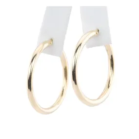 30mm Classic Gold Hoop Earrings 14K Gold R3165