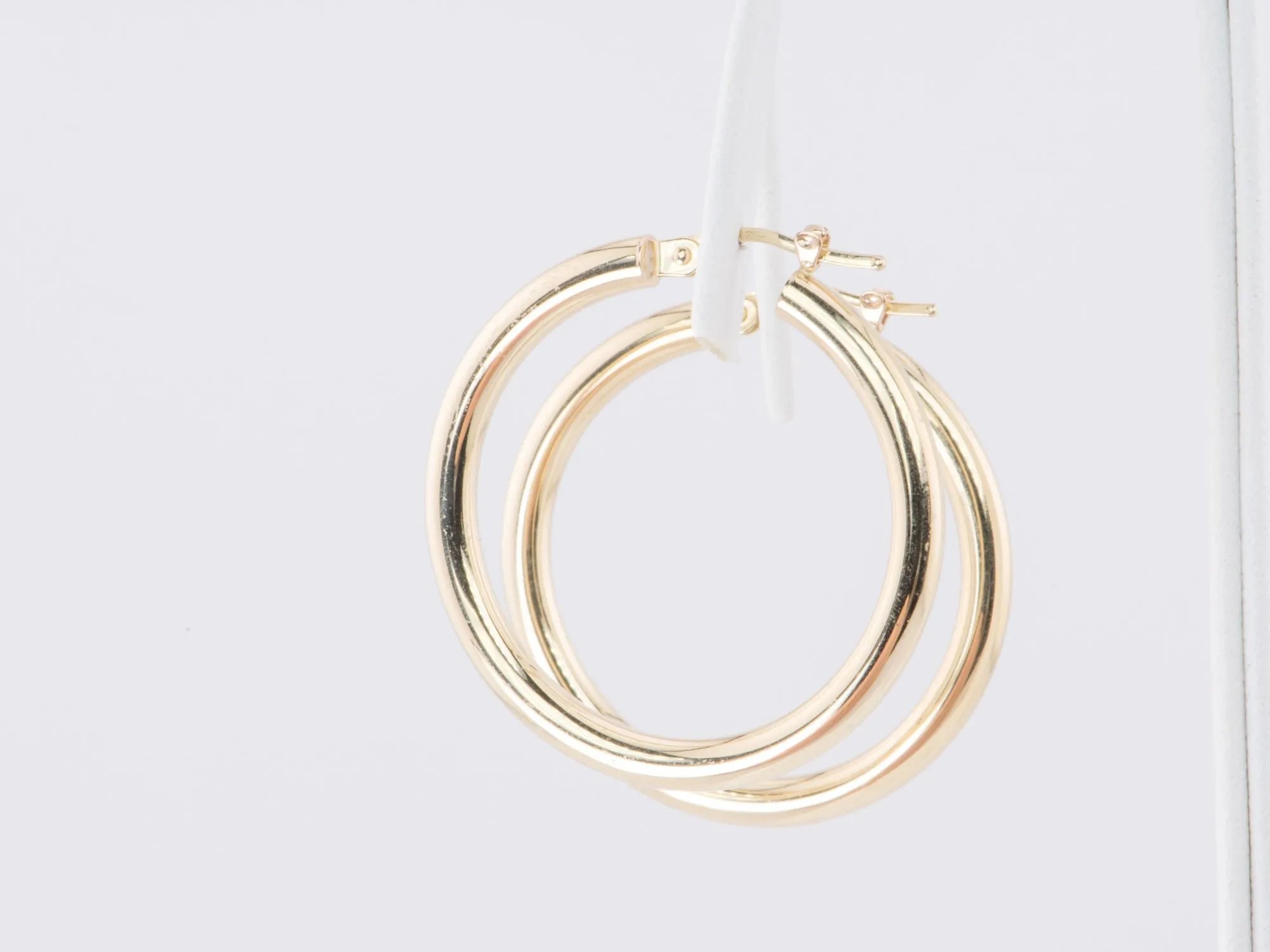 30mm Classic Gold Hoop Earrings 14K Gold R3165