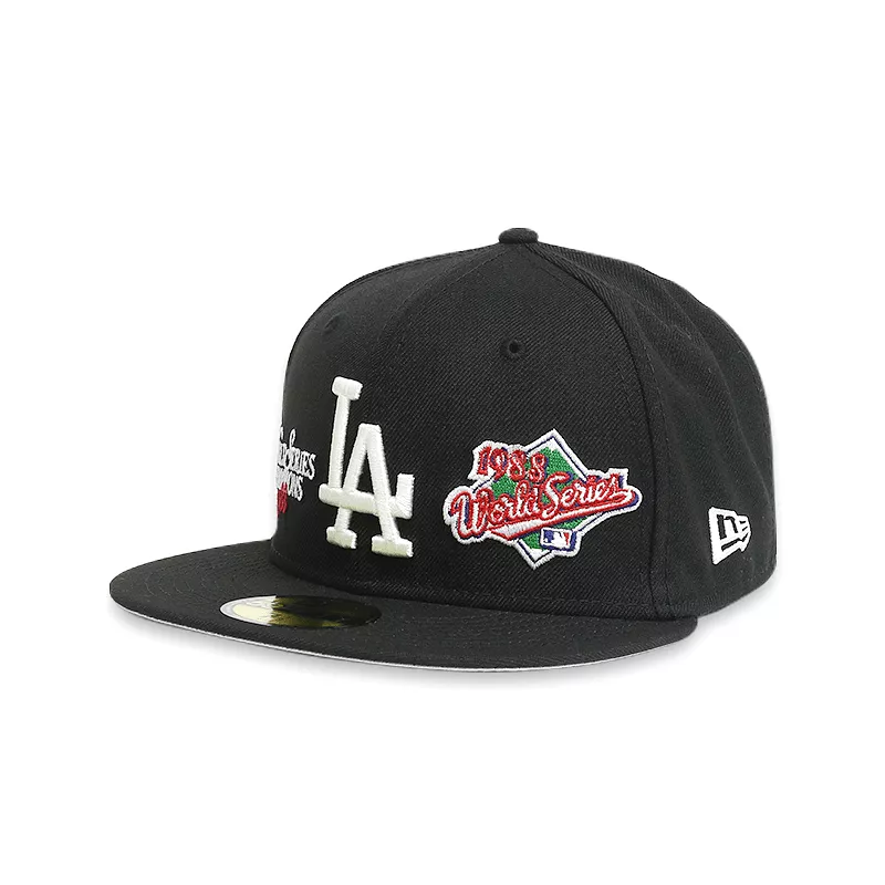 [60185208] LA Dodgers WS Men's Black Fitted Hat