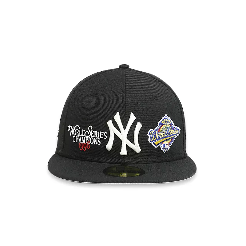 [60185221] New York Yankees WS Men's Black Fitted Hat