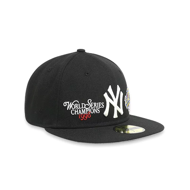 [60185221] New York Yankees WS Men's Black Fitted Hat