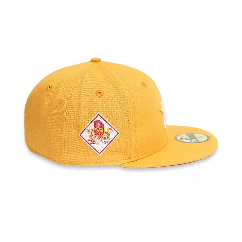 [60243836] Houston Astros 17 WS STATE FRUIT  Yellow 59FIFTY Men's Fitted Hat