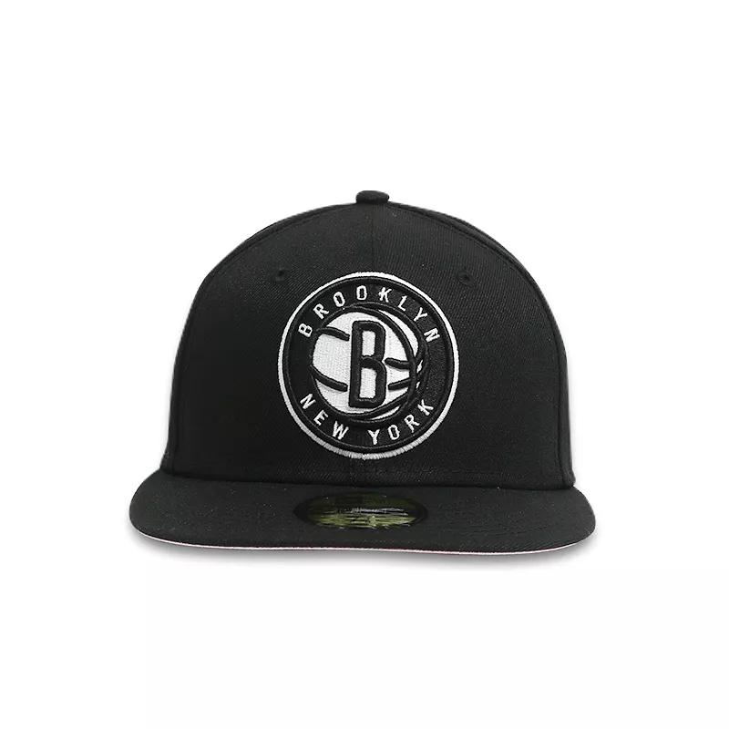 [70625155] Brooklyn Nets Eastern Conference Patch Black Men's Fitted Hats