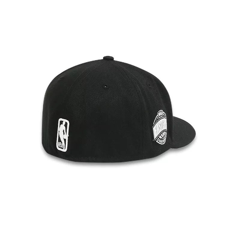 [70625155] Brooklyn Nets Eastern Conference Patch Black Men's Fitted Hats