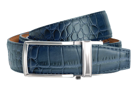 Alligator Navy, 1 3/8 Strap, Dress Belt