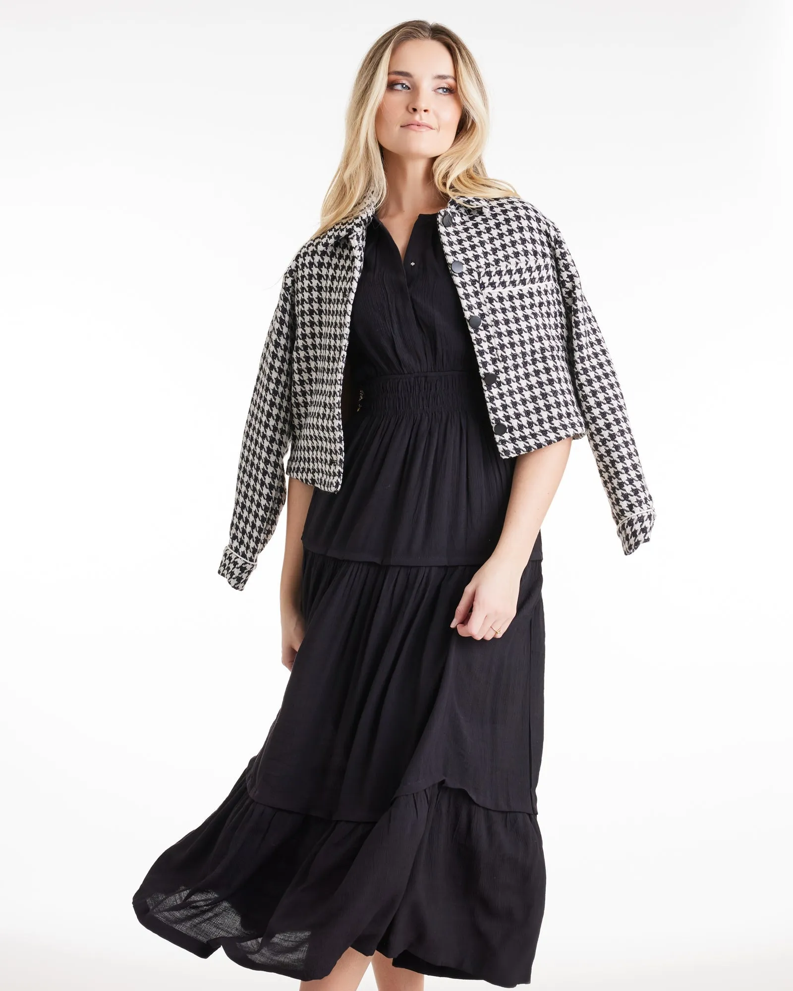 Amelia Houndstooth Jacket