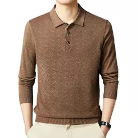 Argyle Pattern Polo Shirt for Men