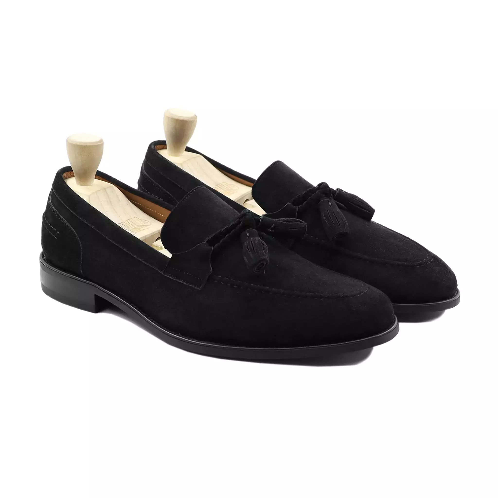 Askoy - Men's Black Kid Suede Loafer