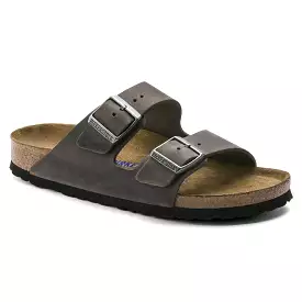 Birkenstock- Men Arizona Oiled Leather Iron Soft Footbed