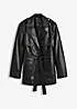 bonprix Belted Pleather Coat