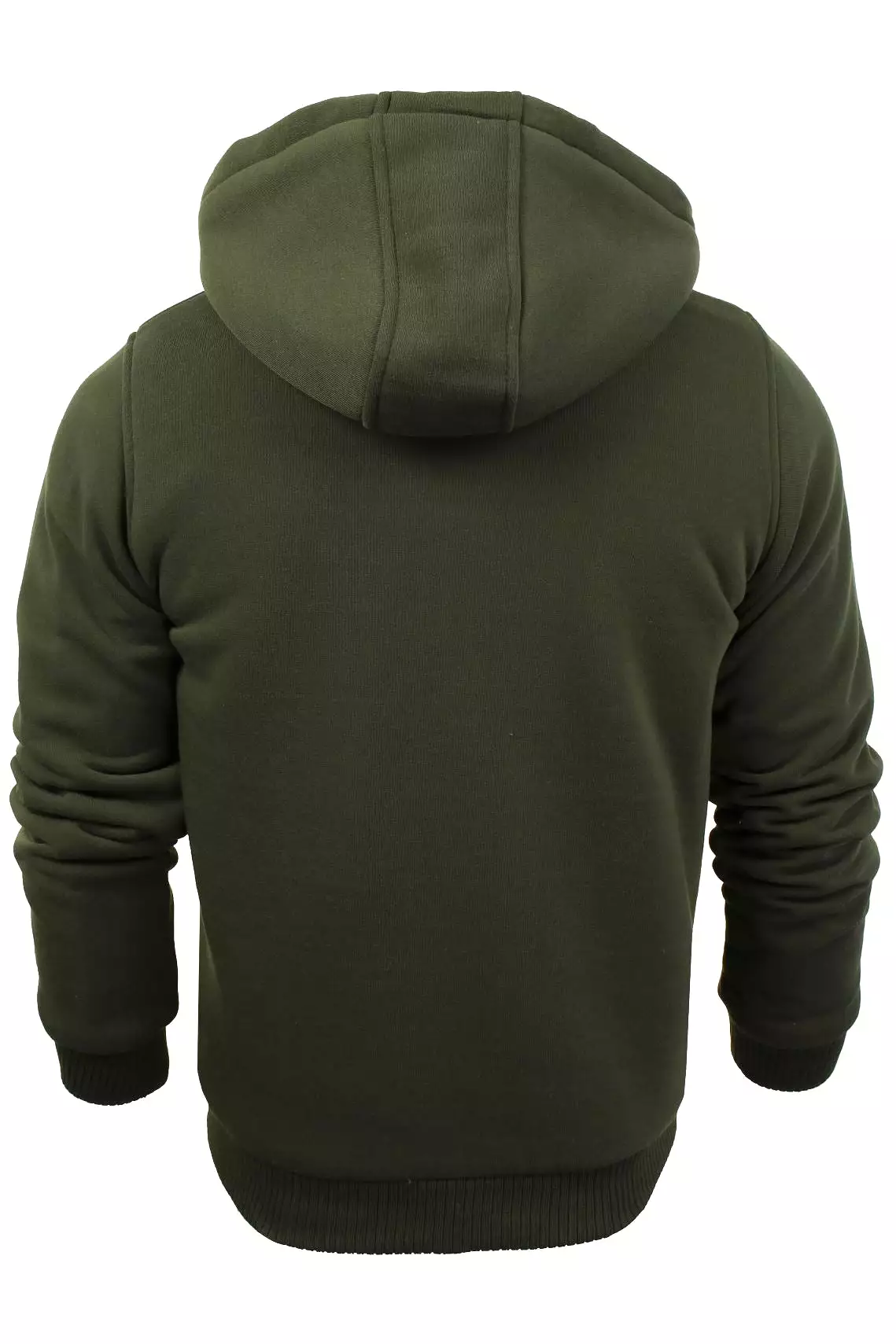 Brave Soul Mens Hooded Sweatshirt Jumper 'Zone' Hoodie Sherpa Lined