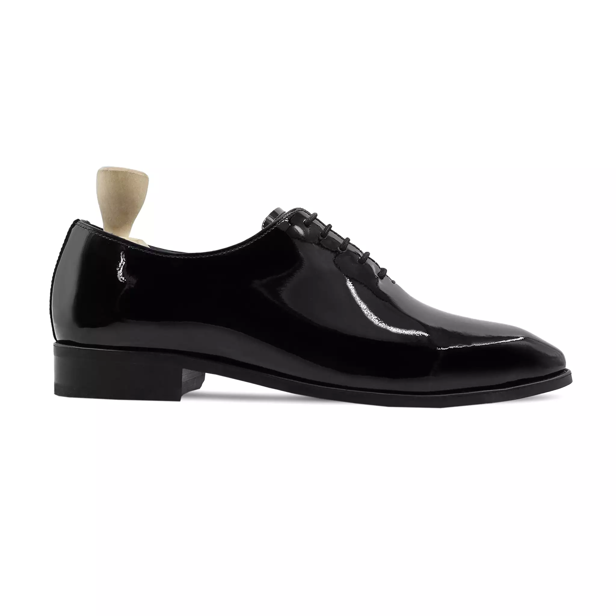 BURSA - Men's BLACK PATENT Leather WHOLECUT Shoe