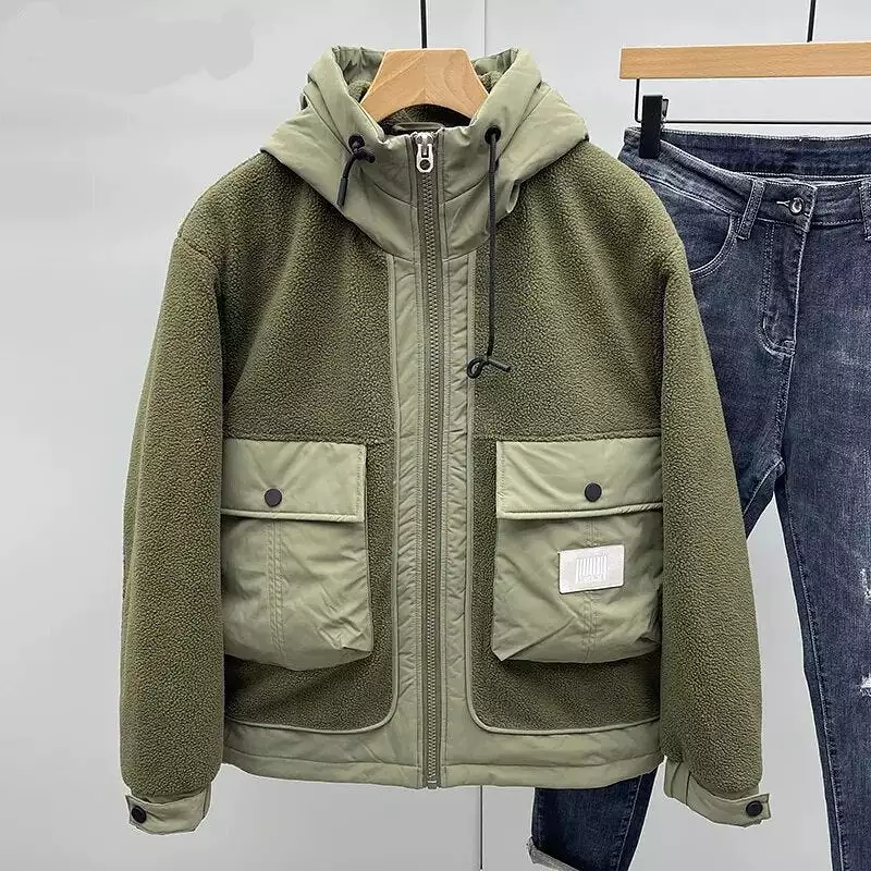 Casual Winter Jackets Men Coats Berber Outdoor Hoodie Mens Coats