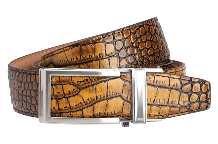 Cayman Brown & Tan V2, 1 3/8 Strap, Dress Belt