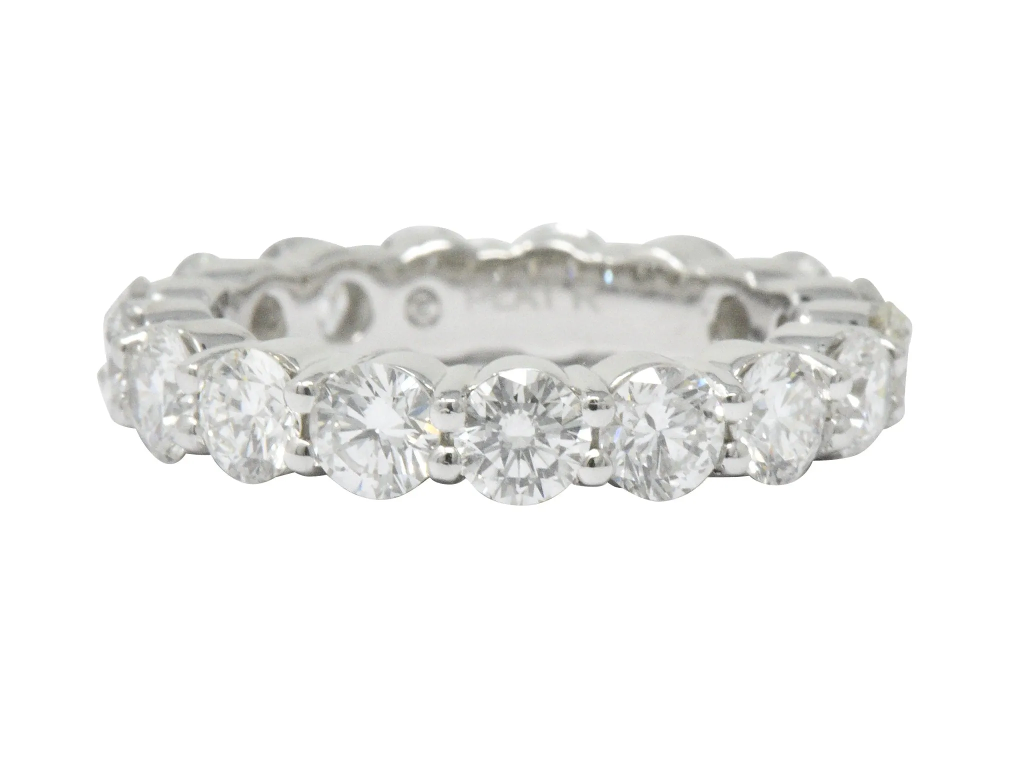 Classic 3.56 CTW Diamond Platinum Eternity Stacking Band Ring