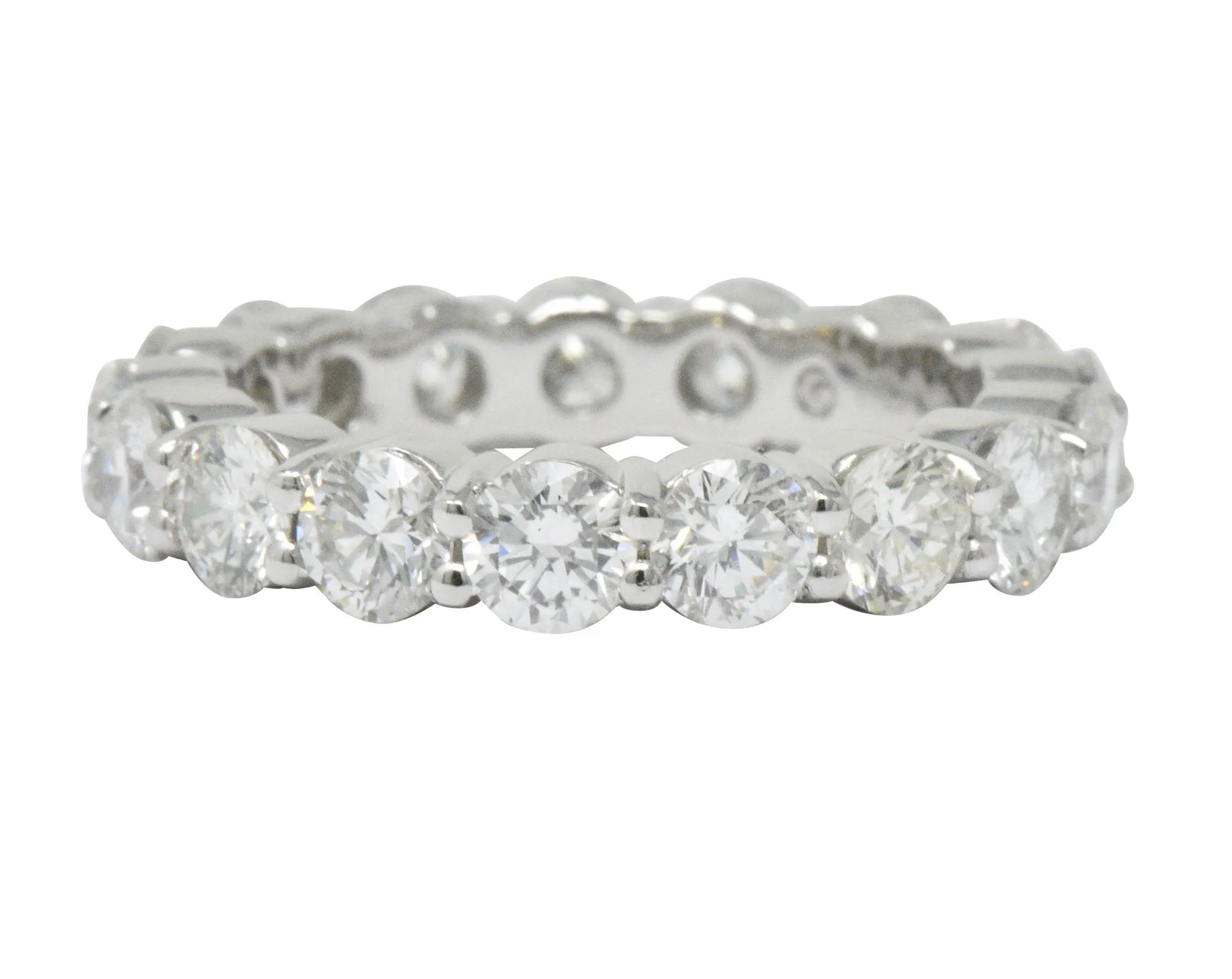 Classic 3.56 CTW Diamond Platinum Eternity Stacking Band Ring