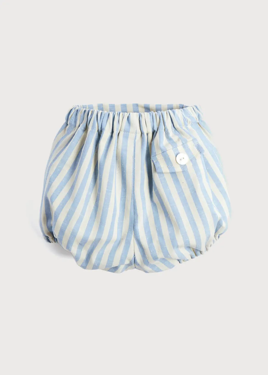 Classic Striped Bloomer in Sky Blue (0mths-2yrs)