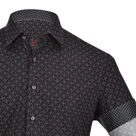 CM0W551 - Cuadra black casual fashion cotton shirt for men