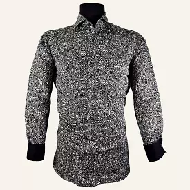 CMW723R - Cuadra black casual fashion cotton shirt for men