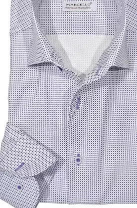 CMW727R - Cuadra purple casual fashion cotton shirt for men