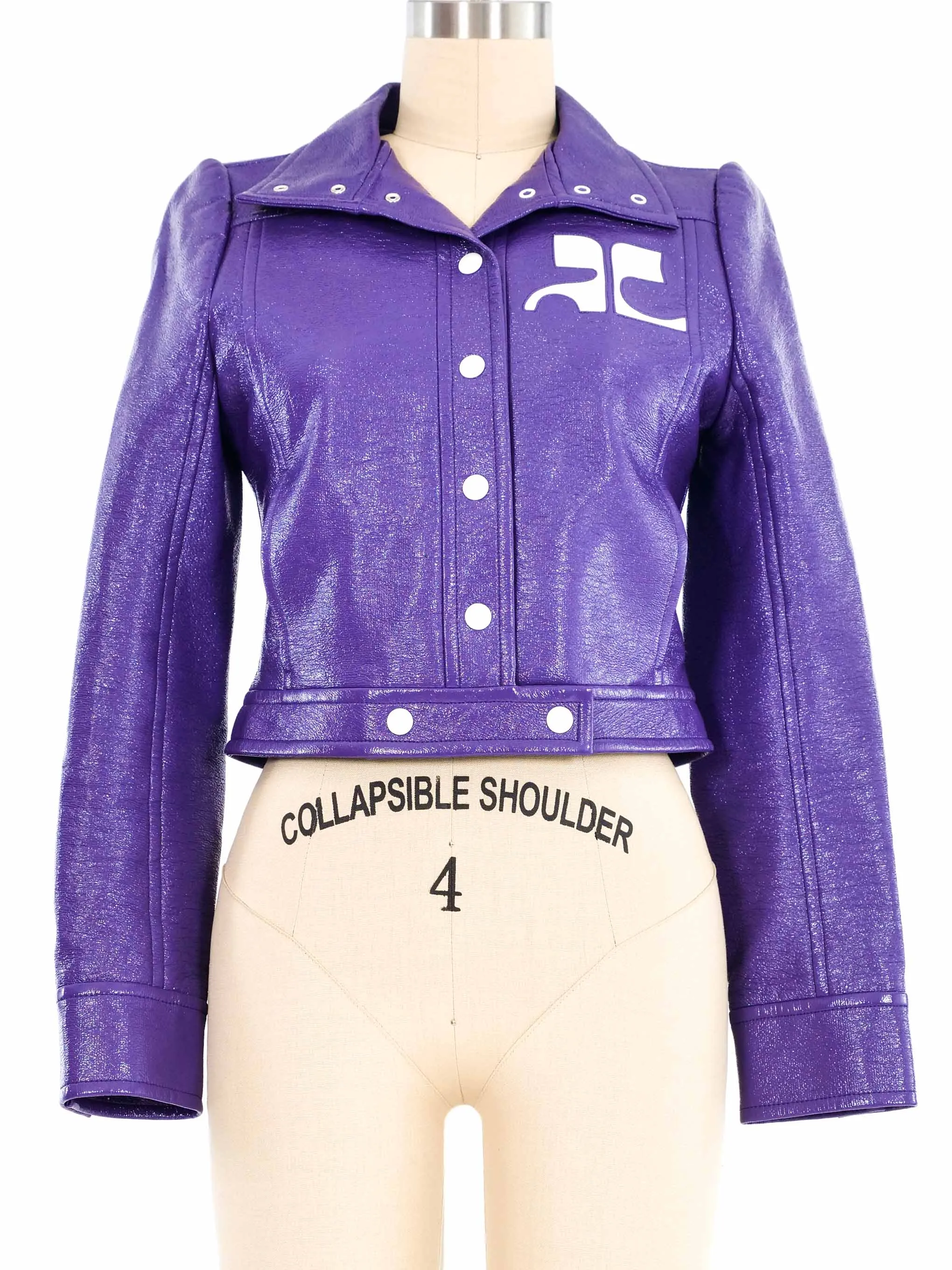 Courreges Purple Vinyl Jacket