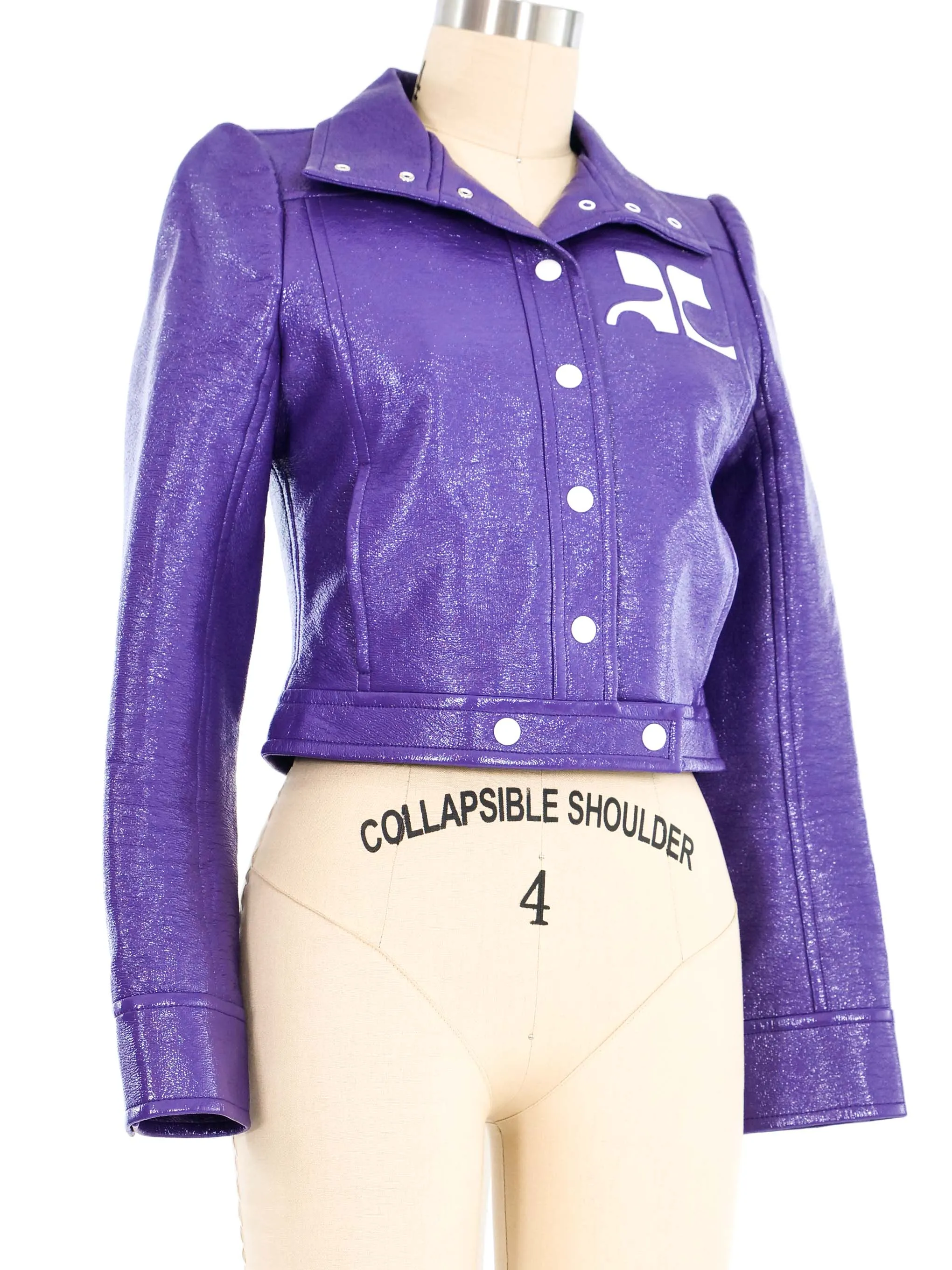 Courreges Purple Vinyl Jacket