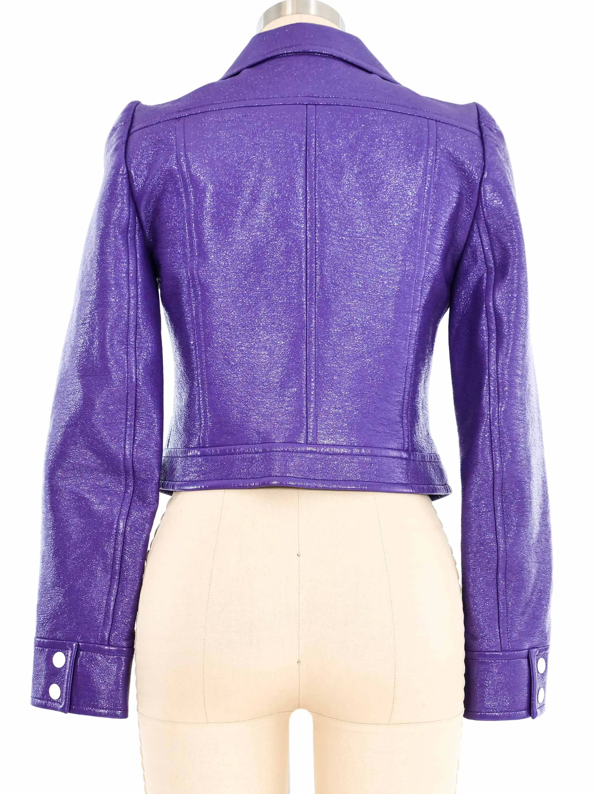 Courreges Purple Vinyl Jacket