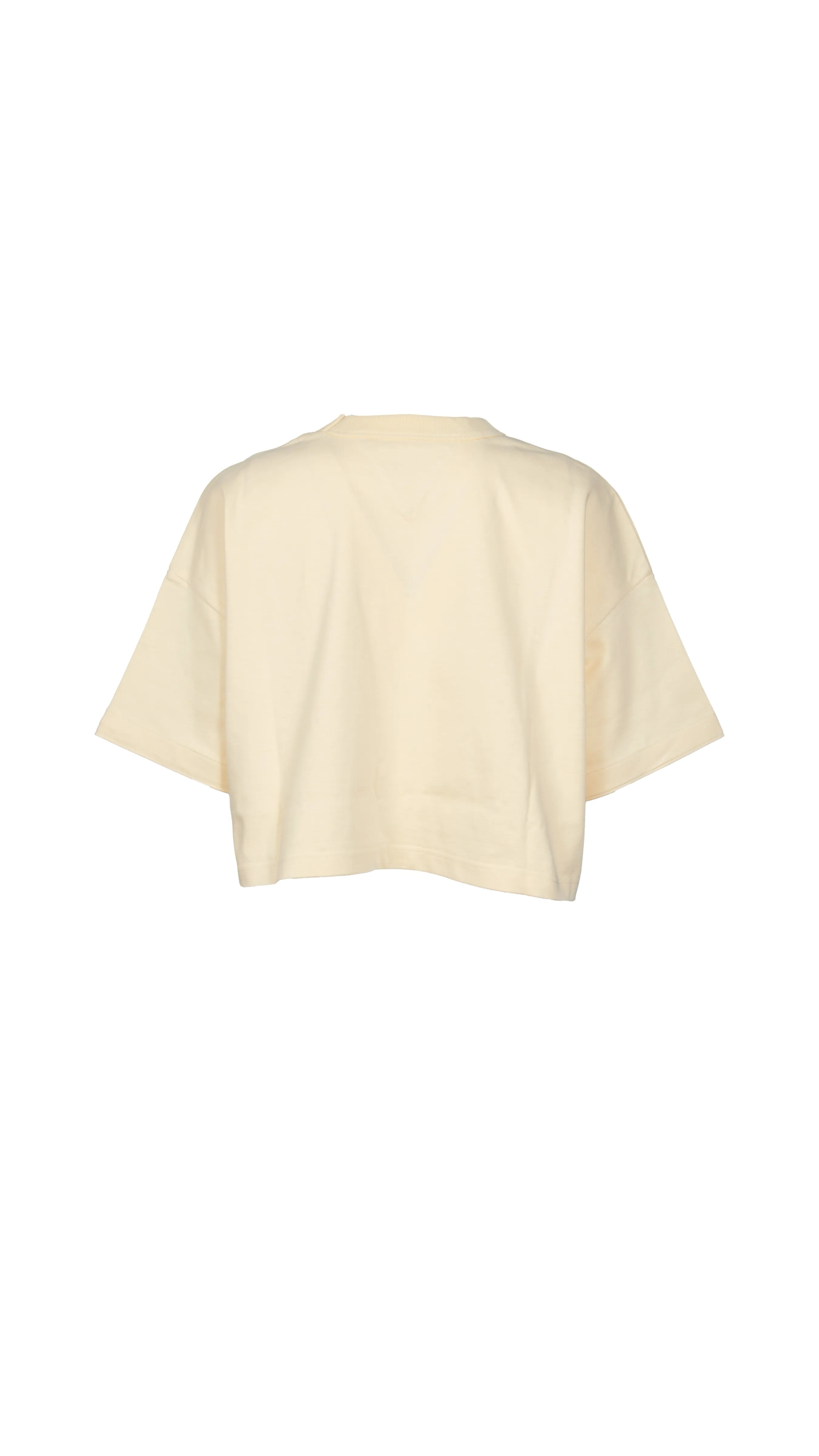 Cropped Pocket T-Shirt - Yellow