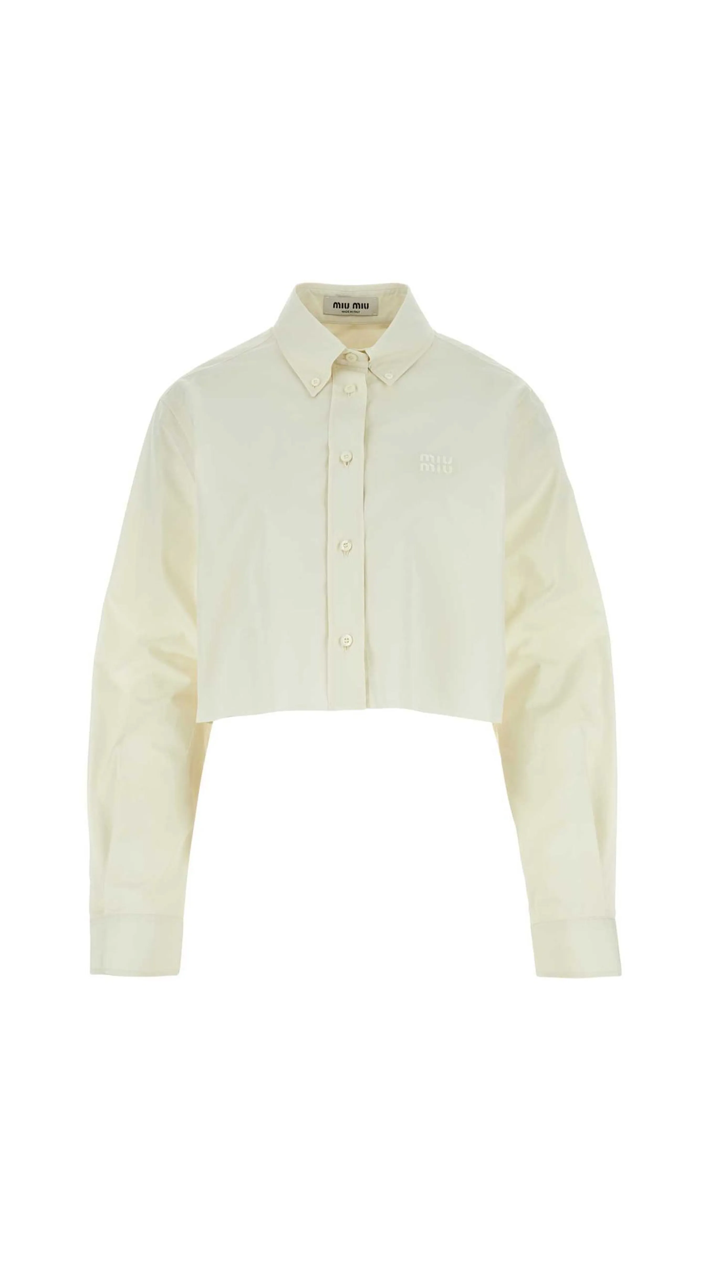 Cropped Shirt - White