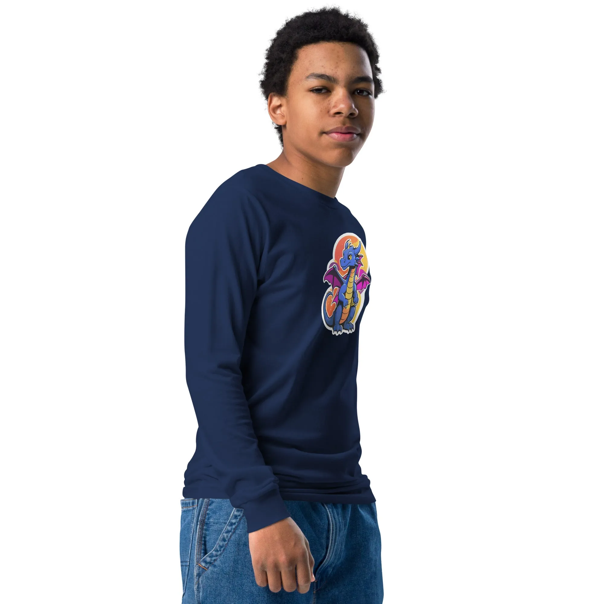 Cute Dragon Youth Long Sleeve Tee