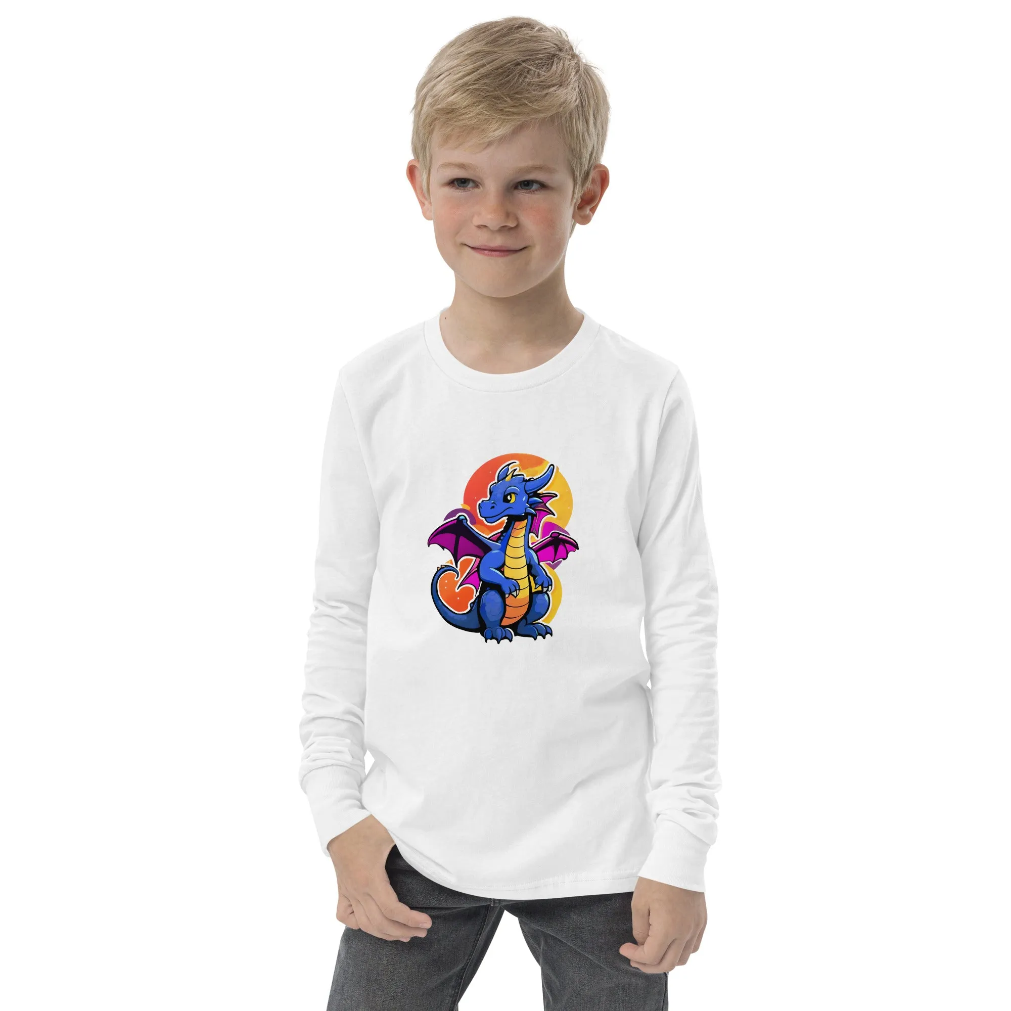 Cute Dragon Youth Long Sleeve Tee