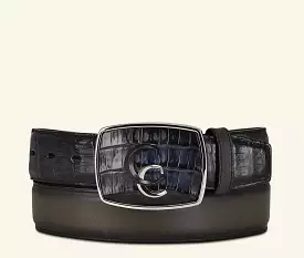 CV496FL - Cuadra blue western fashion fuscus leather belt for men