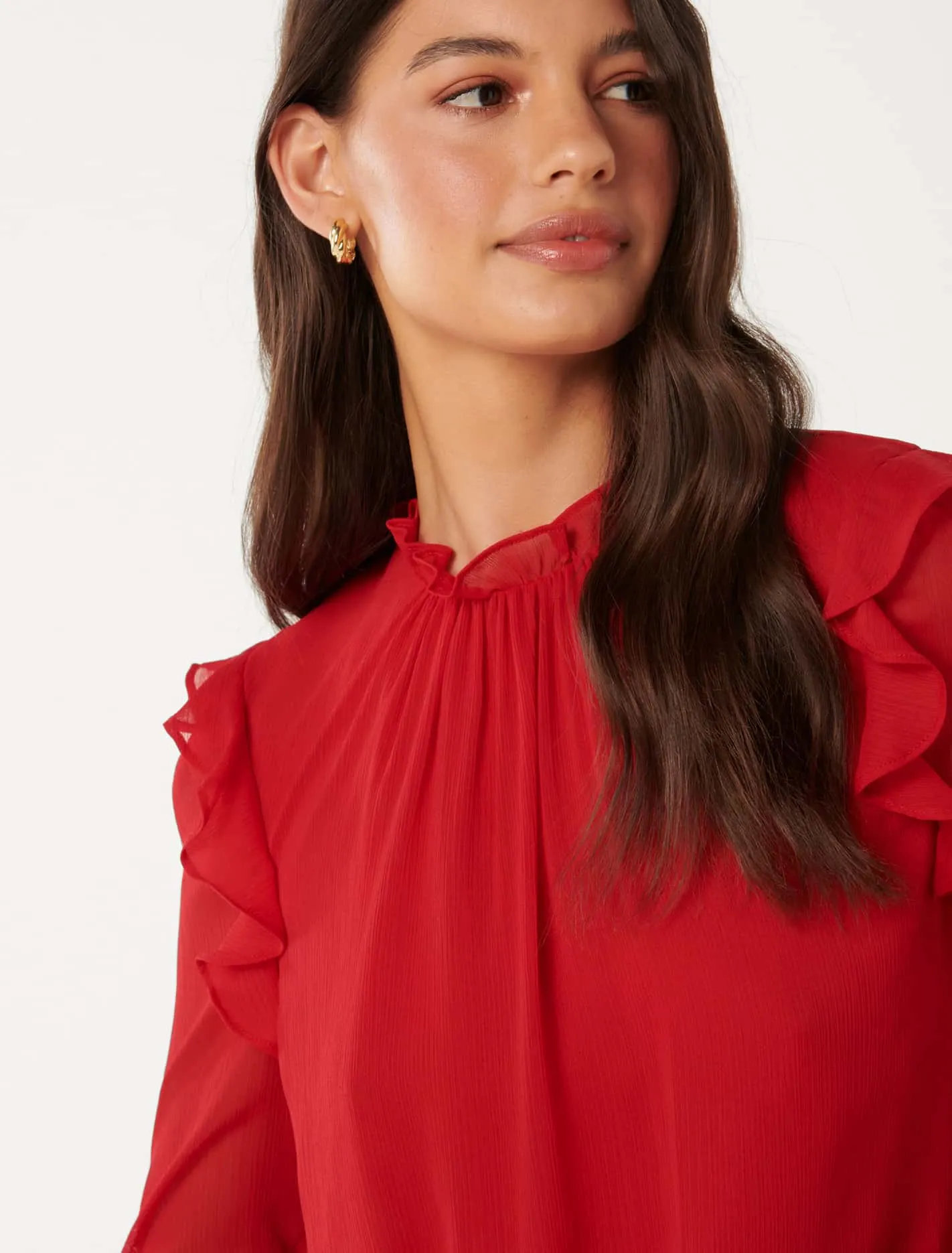 Diane Frill Detail Blouse