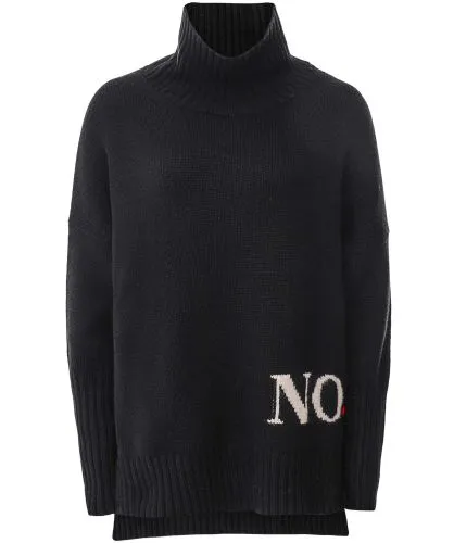 Eddy & Ivy Cashmere Merino Yes No Roll Neck Jumper | Jules B