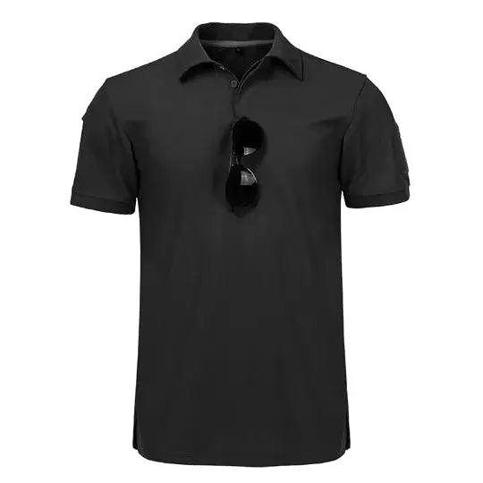 Embroidered Badge Men Polo Shirt