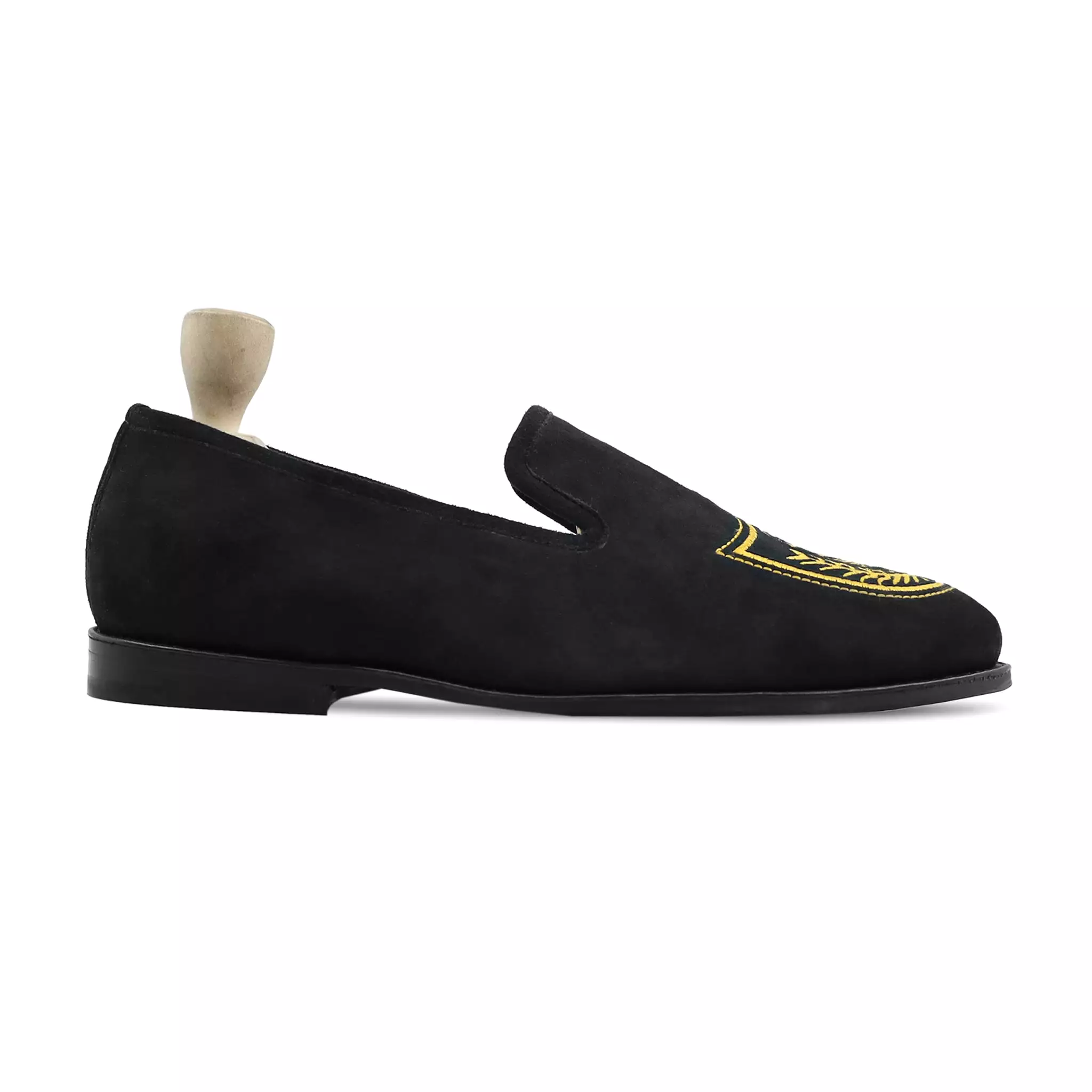 Eskil - Men's Black Kid Suede Loafer