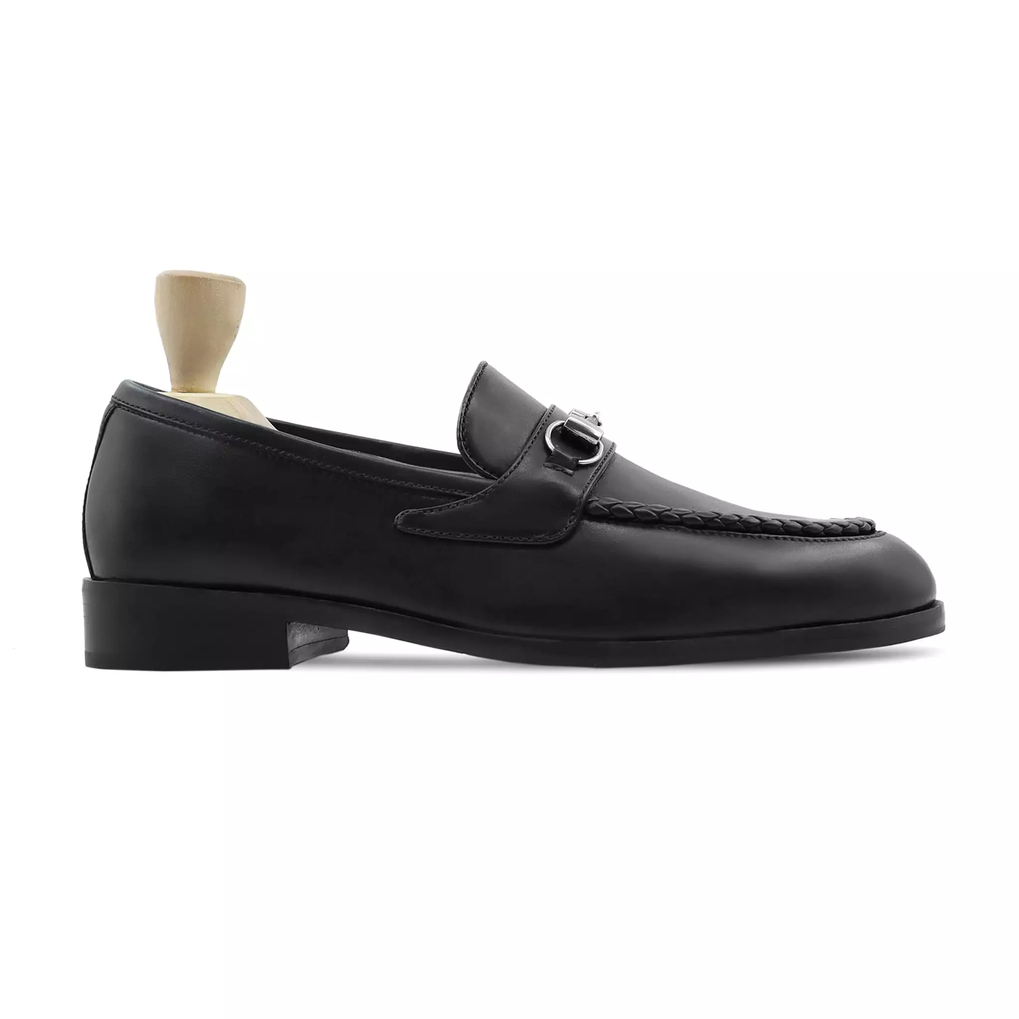 Hasson - Men's Black Calf Leather Loafer