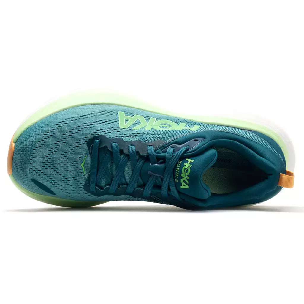 Hoka One One Mens Trainers Bondi 8 Lace Up Low Top Running Sneakers Textile - UK 7