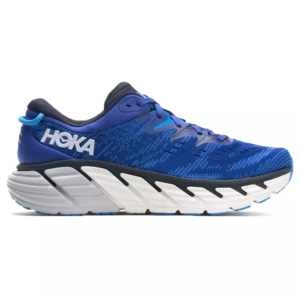 Hoka One One Mens Trainers Gaviota 4 Casual Lace Up Low Top Textile Synthetic - UK 11.5