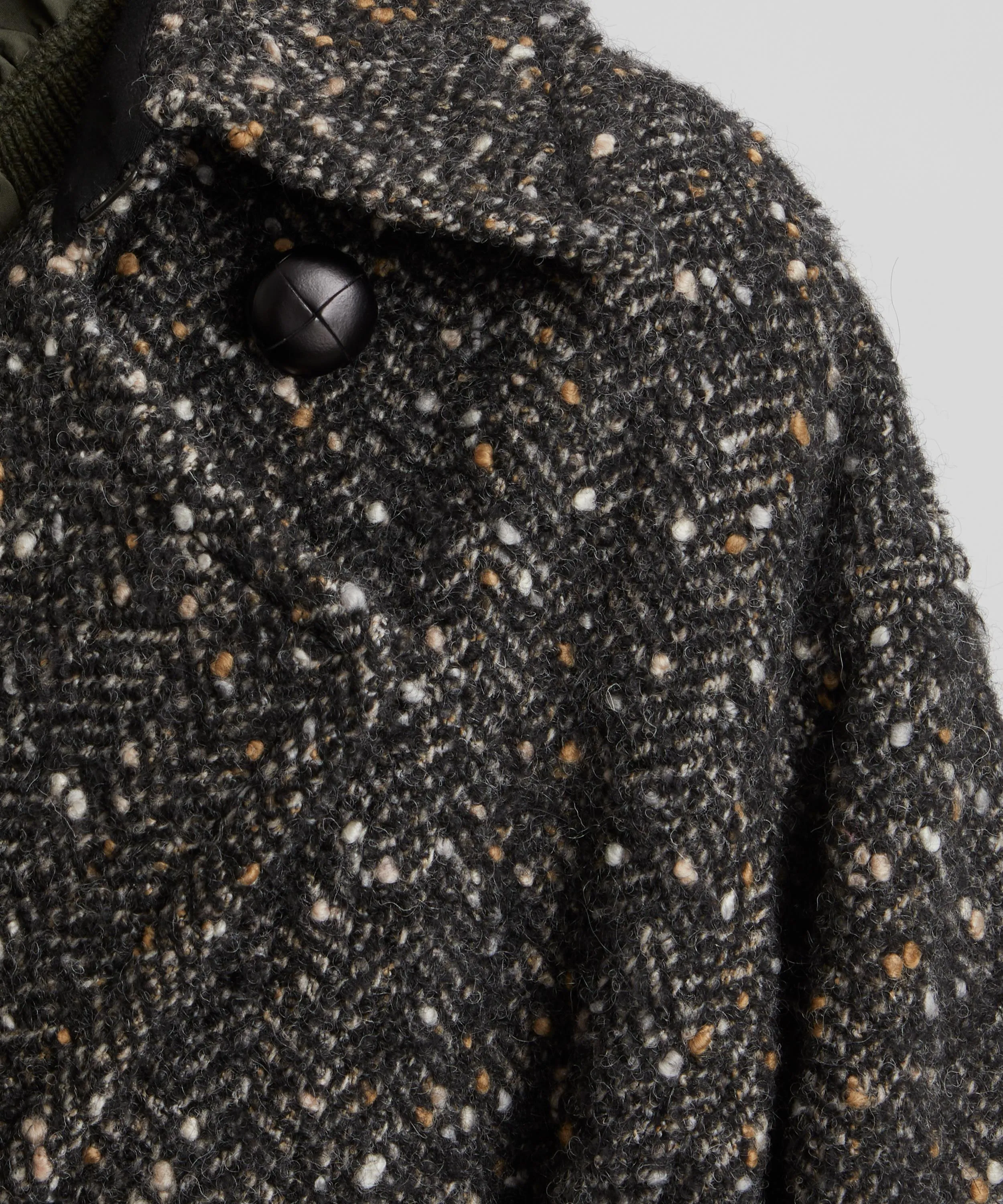 Horria Mottled Wool-Blend Coat