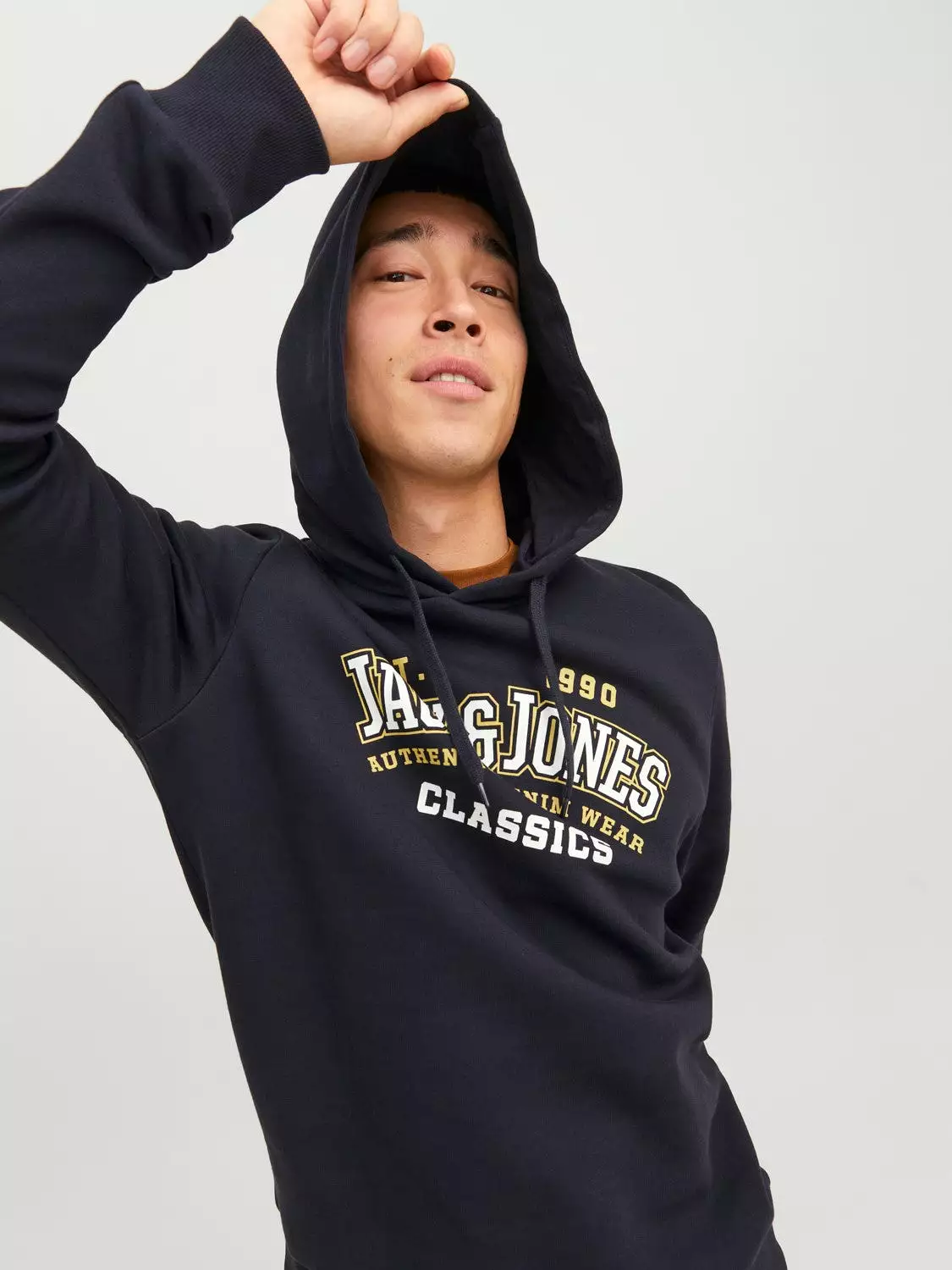 Jack & Jones Mens Overhead Hoodie Sweatshirt Jumper