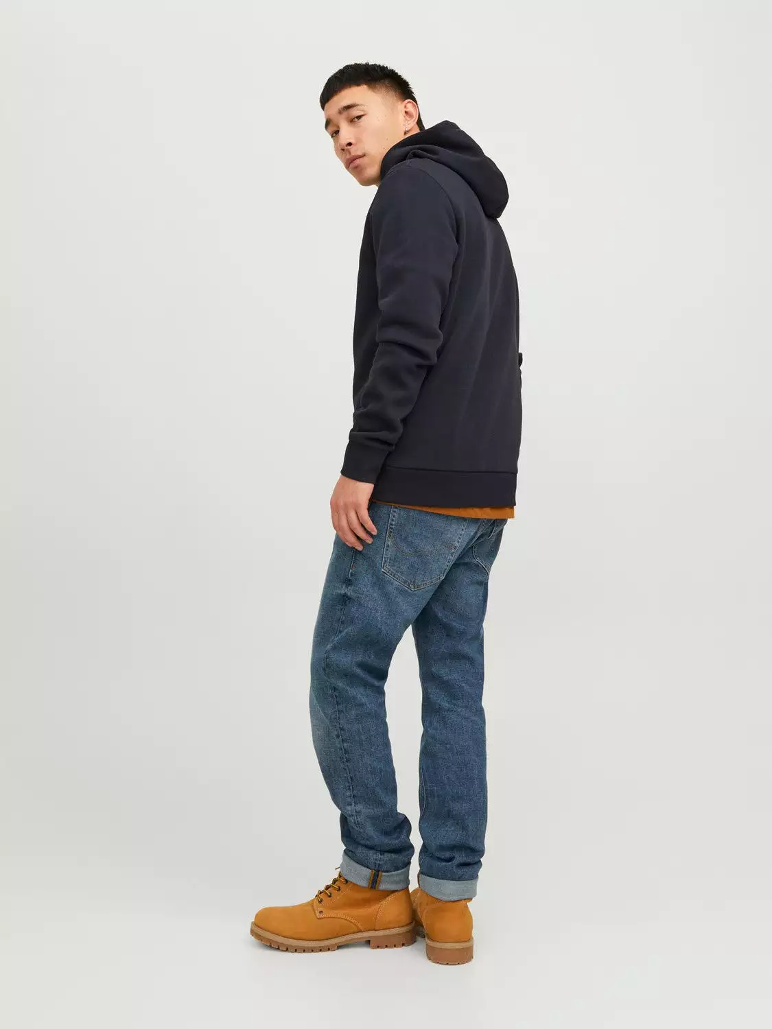 Jack & Jones Mens Overhead Hoodie Sweatshirt Jumper