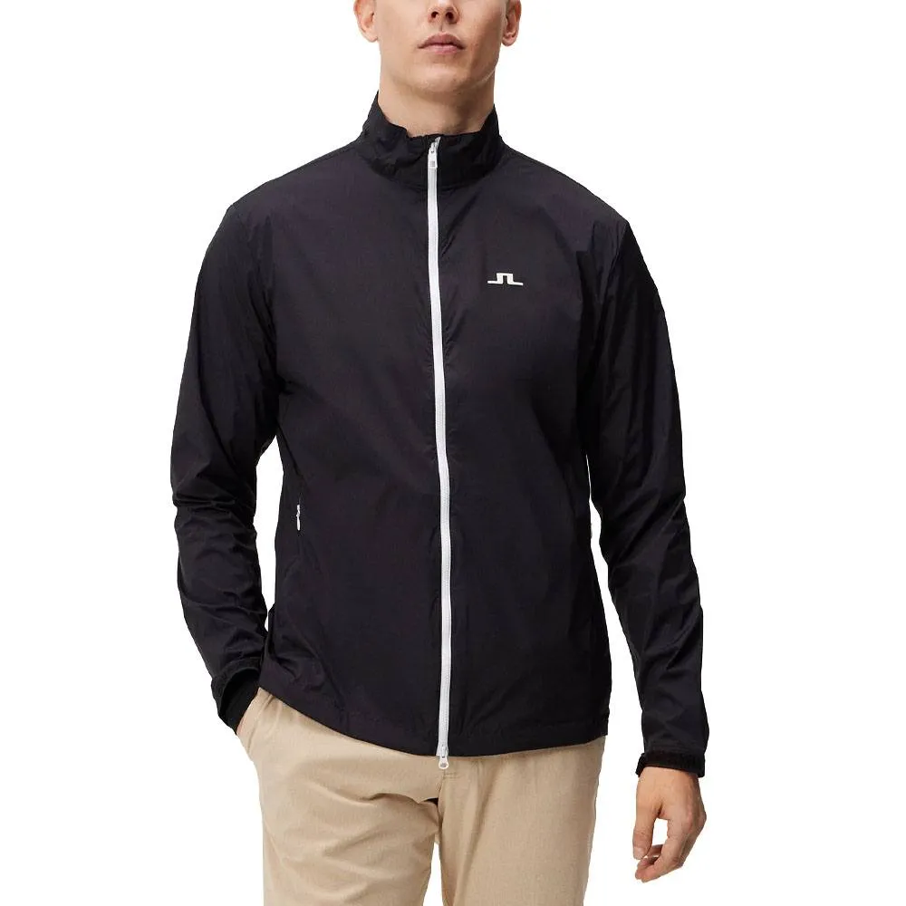 J.Lindeberg Ash Light Packable Golf Jacket Black - SS24