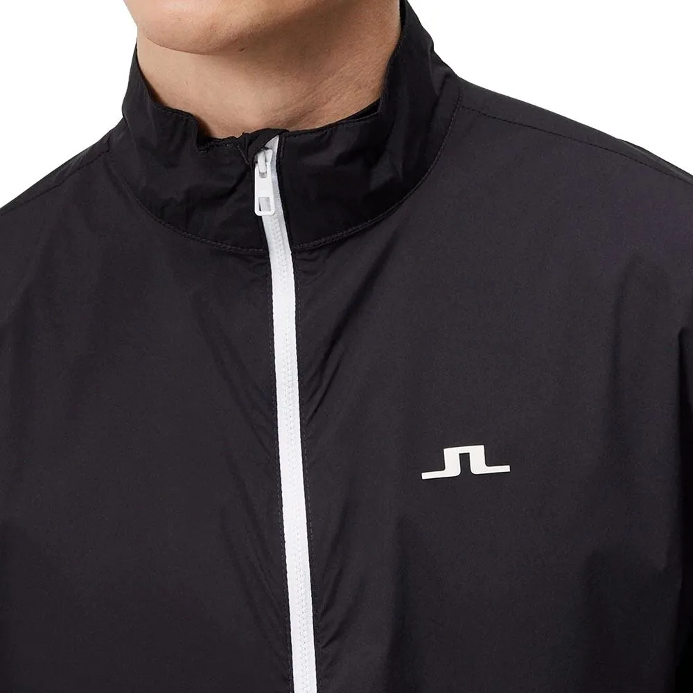 J.Lindeberg Ash Light Packable Golf Jacket Black - SS24