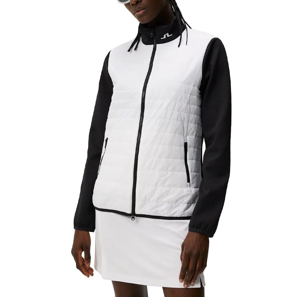 J.Lindeberg Martina Quilt Hybrid Golf Jacket White - 24 Women