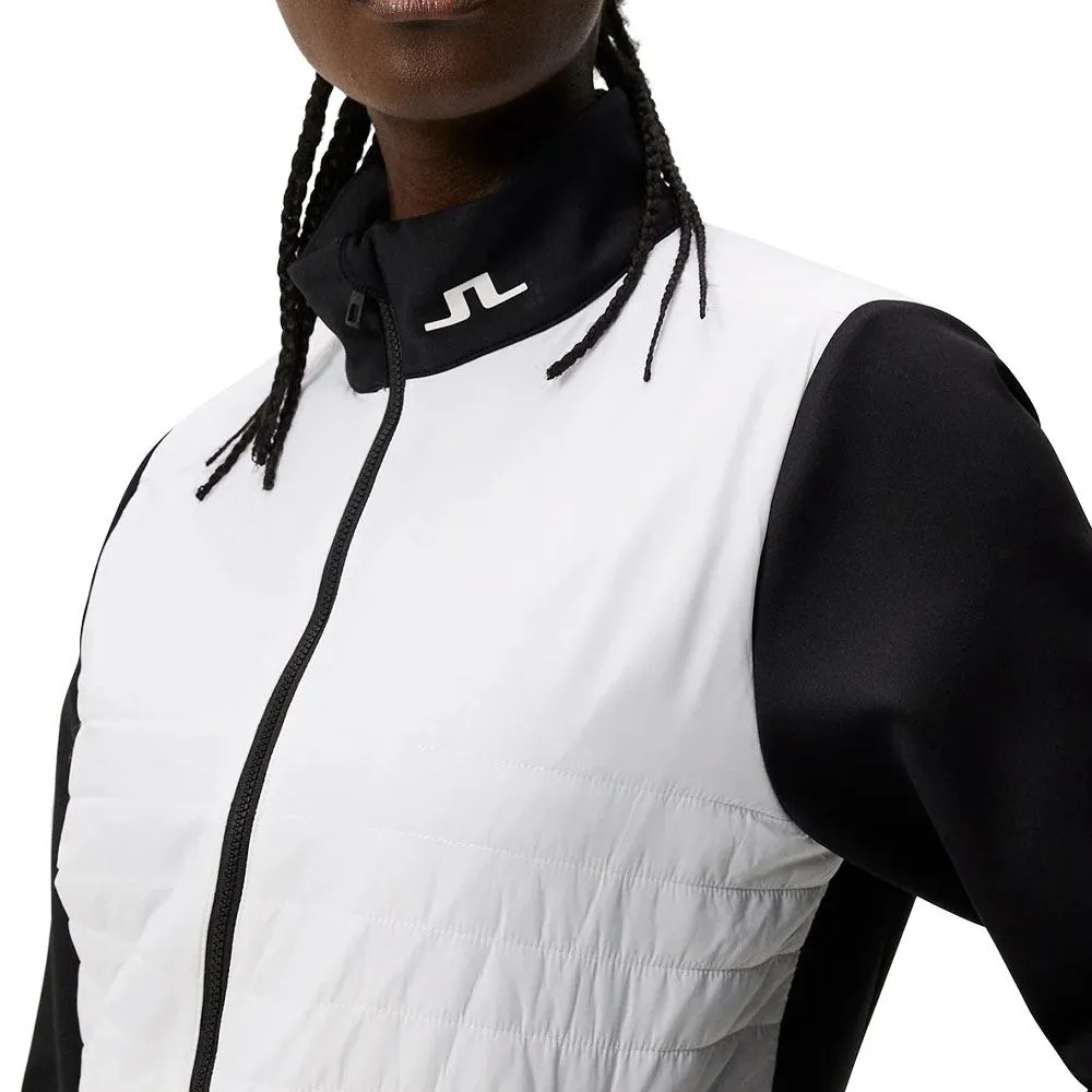 J.Lindeberg Martina Quilt Hybrid Golf Jacket White - 24 Women