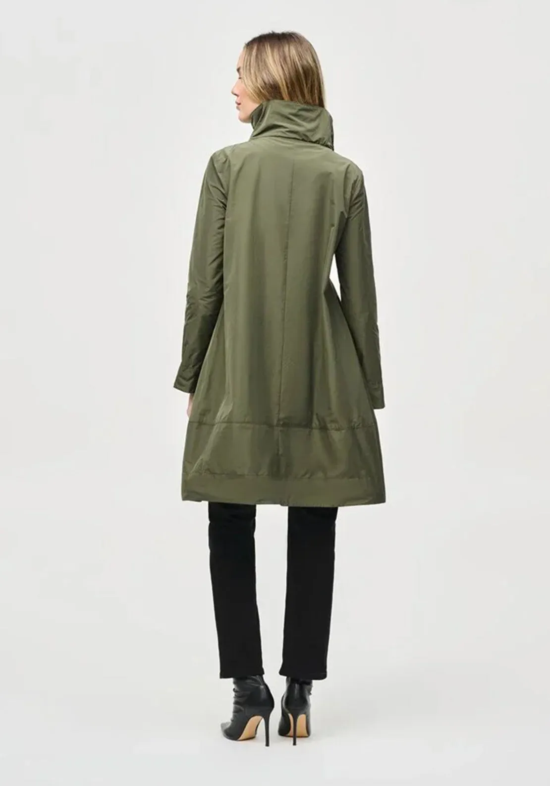 Joseph Ribkoff Asymmetric Button Coat, Green