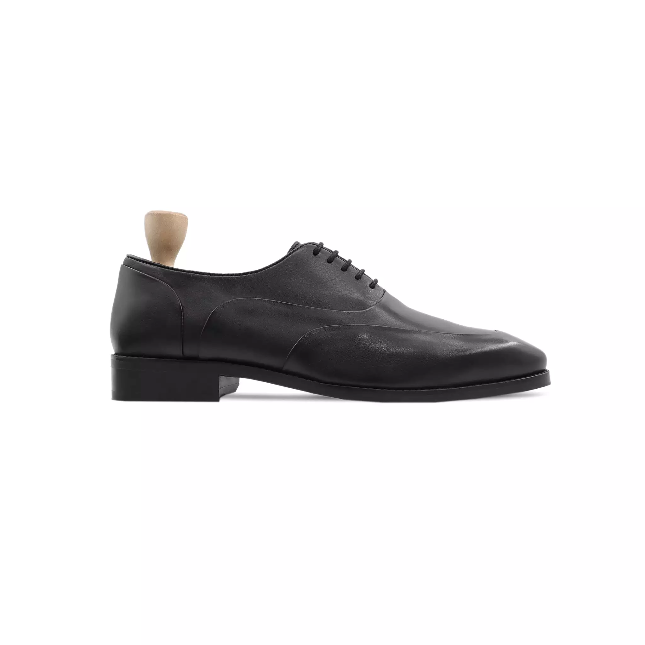 Kabe - Men's Black Calf Leather Oxford Shoe