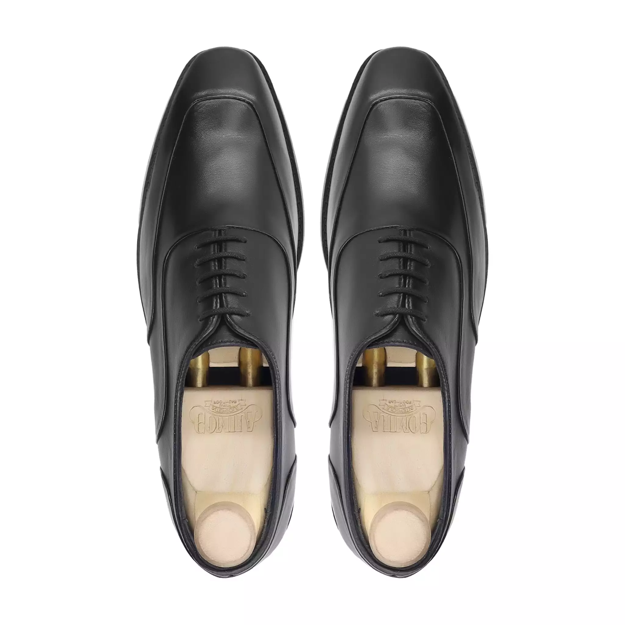 Kabe - Men's Black Calf Leather Oxford Shoe