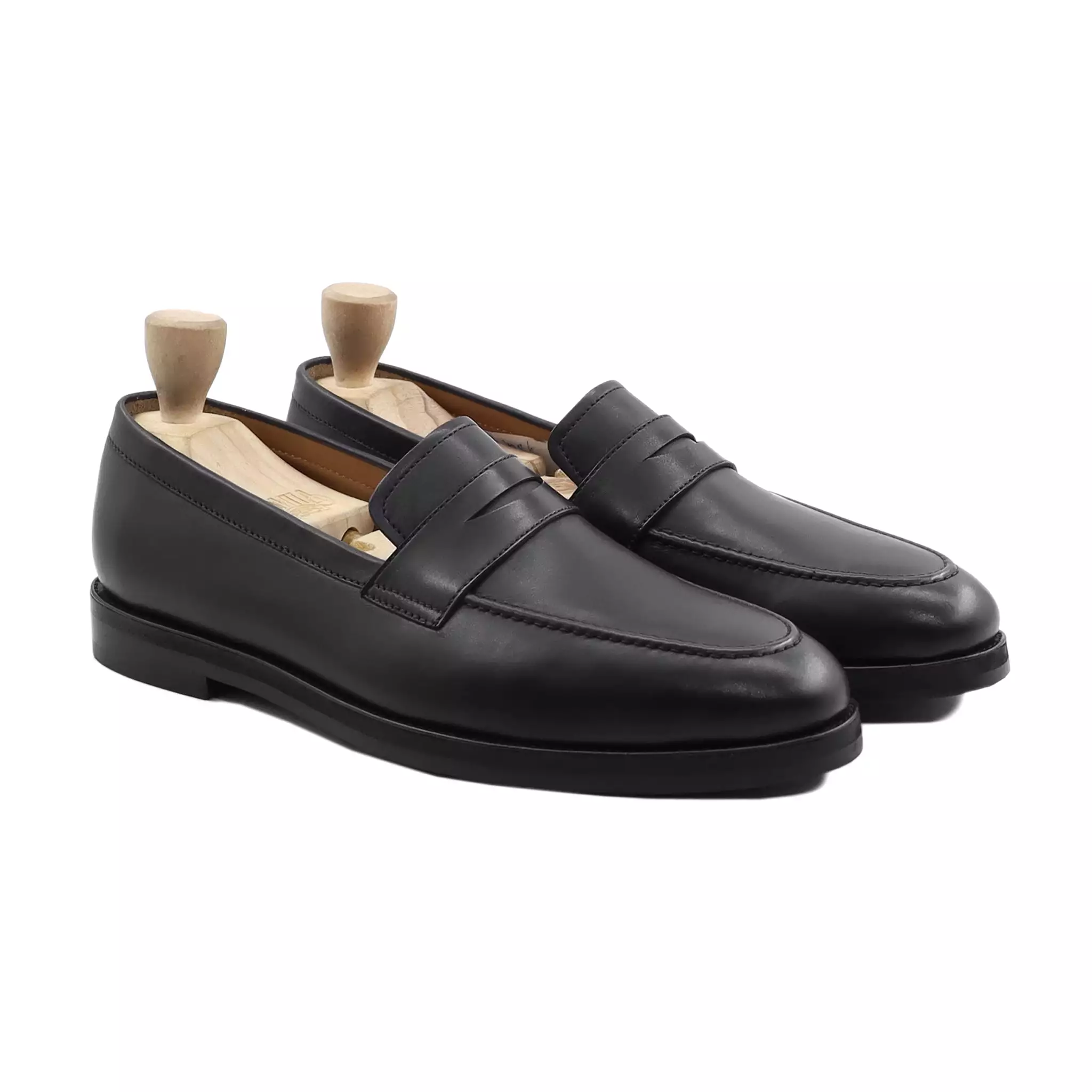 Krag - Men's Black Calf Leather Loafer